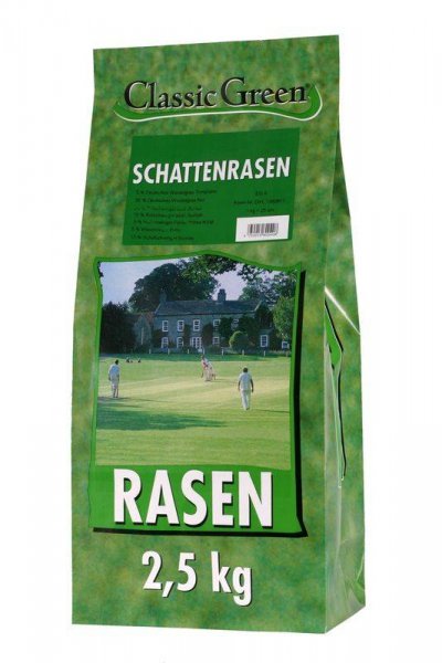 Classic Green Rasen Schattenrasen Plastikbeutel 2,5kg