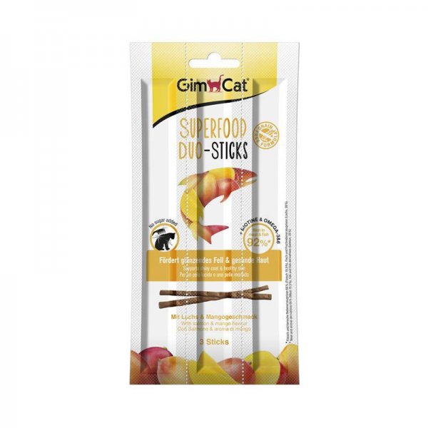 Gimpet Cat Superfood Duo-Sticks Lachs & Mango 3 Stück