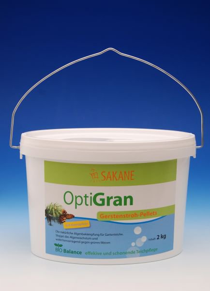 Sakane OptiGran verhindert zuverlässig die Vermehrung von Algen in Gartenteichen