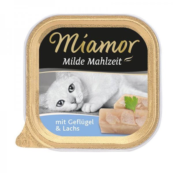 Miamor Schale Milde Mahlzeit Geflügel & Lachs 100g