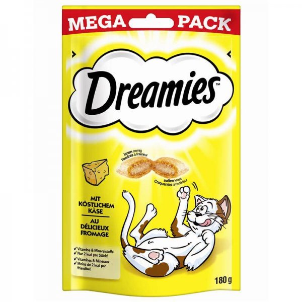 Dreamies Cat Snack mit Käse 180g Mega Pack