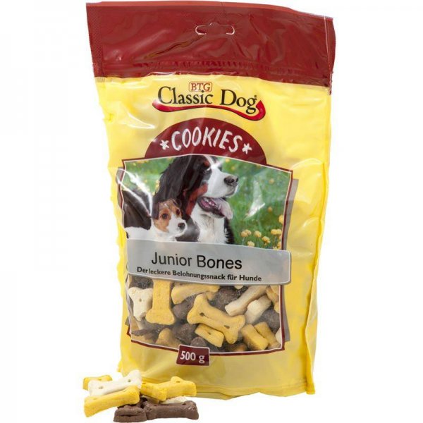 Classic Dog Snack Cookies Junior Bones 500g