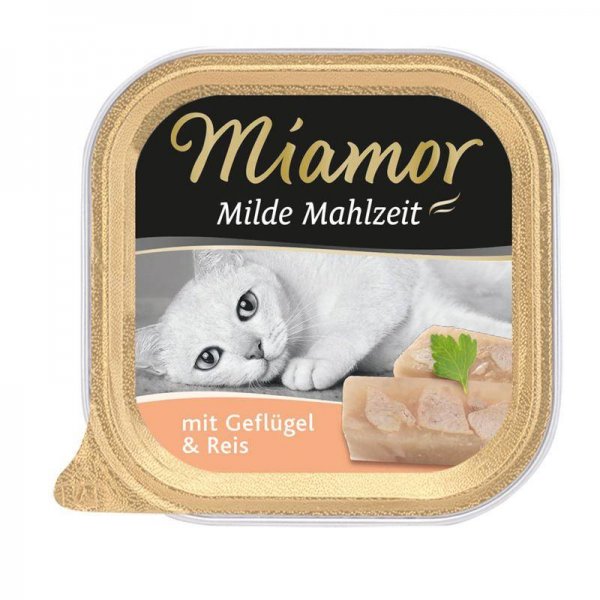 Miamor Schale Milde Mahlzeit Geflügel & Reis 100g