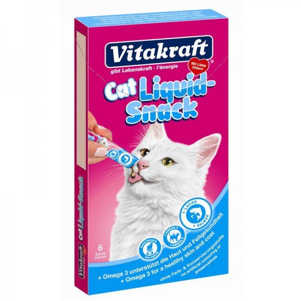 Vitakraft Cat Liquid Lachs & Omega3 6 x 15 g