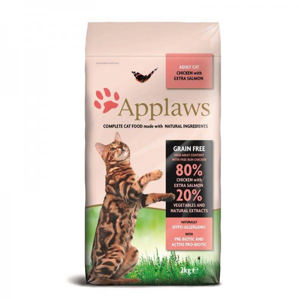 Applaws Cat Trockenfutter mit Hühnchen & Lachs 2kg