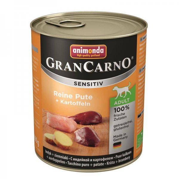 Animonda GranCarno Adult Sensitive Pute+ Kartoffeln 800g