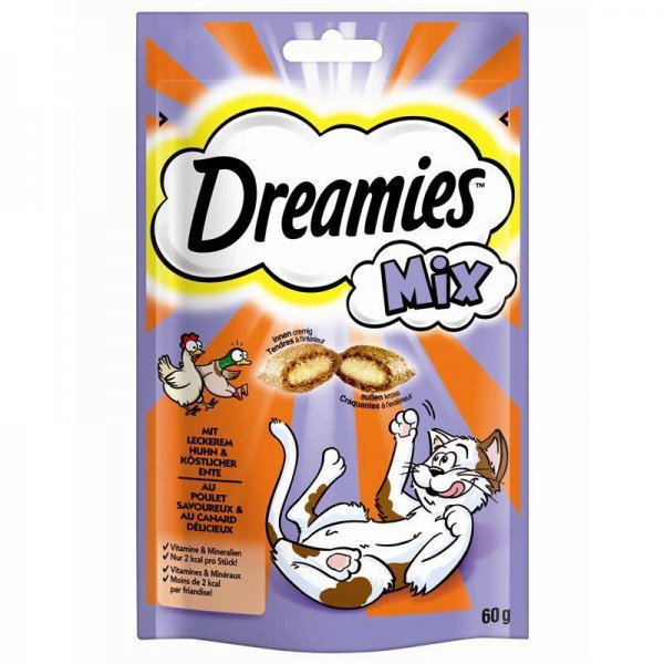 Dreamies Cat Snacks Mix mit Huhn & Ente 60g