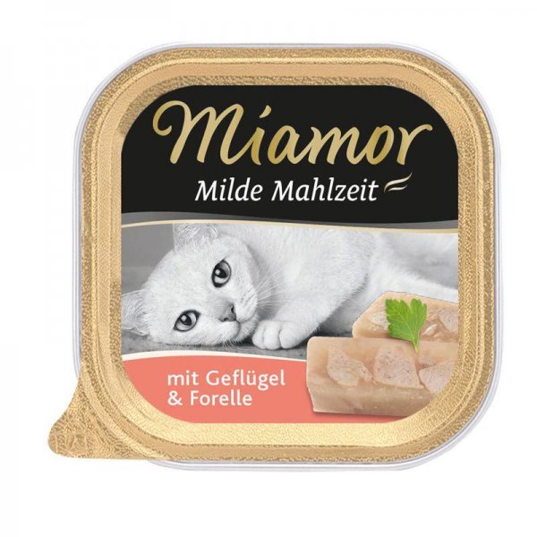 Miamor Schale Milde Mahlzeit Geflügel & Forelle 100g