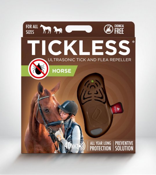 TickLess HORSE Ultraschallgerät gegen Zecken für Pferde - Braun