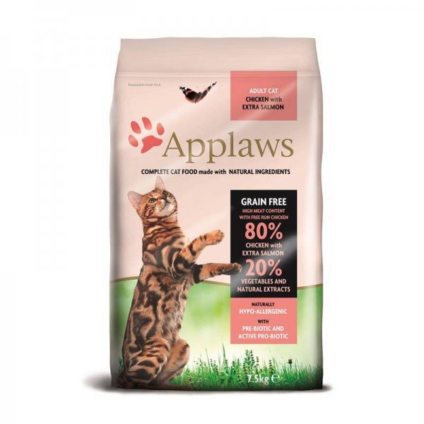 Applaws Cat Trockenfutter mit Hühnchen & Lachs 7,5 kg