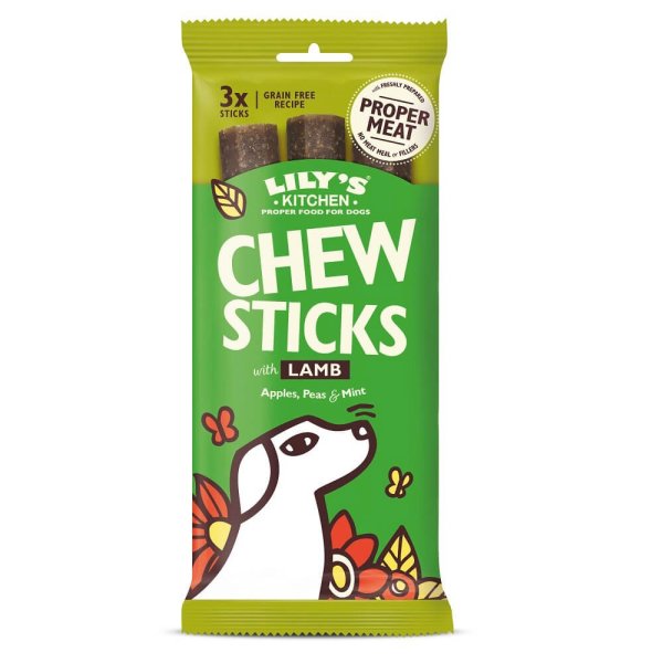 Lilys Kitchen Dog Chew Sticks with Lamb 3 Stück 120g