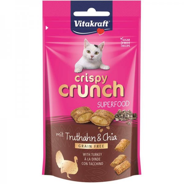 Vitakraft Crispy Crunch Superfood Truthahn & Chia 60 g