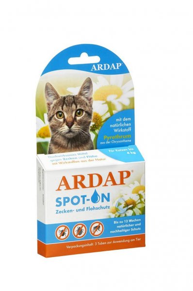 Ardap Spot-On für Katzen bis 4 kg 3 x 0.4 ml