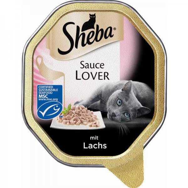 Sheba Schale Sauce Lover mit Lachs 85g