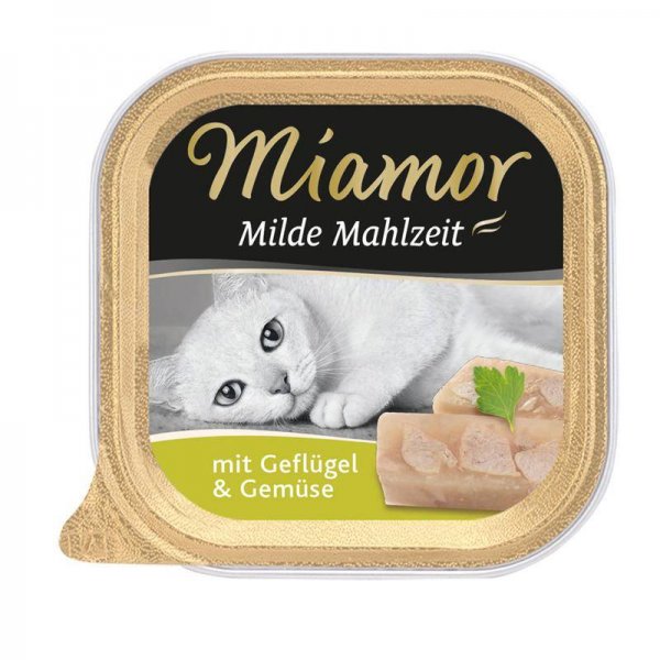 Miamor Schale Milde Mahlzeit Geflügel & Gemüse 100g