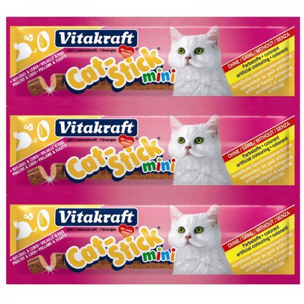 Vitakraft Cat-Stick mini Geflügel & Leber 3er Pack