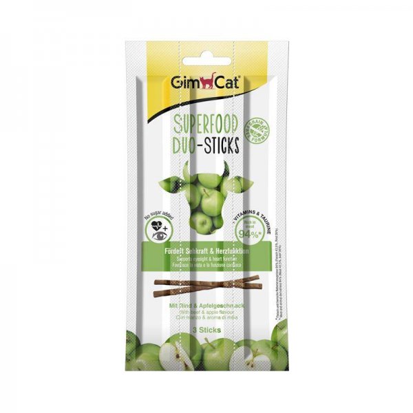 GimCat Superfood Duo-Sticks Rind & Apfel 3Stück