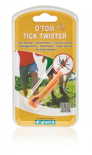 Tick Twister by OTom Zeckenhaken 2 Stück Farbe orange in Blisterverpackung