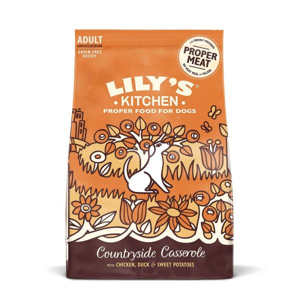 Lilys Kitchen Dog Countryside Casserole with Chicken, Duck & Sweet Potatoes 12kg