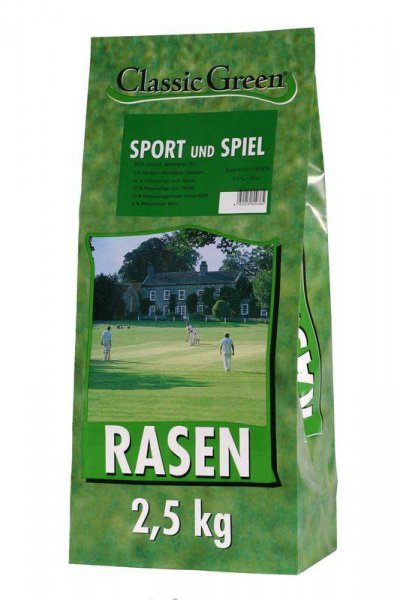 Classic Green Rasen Sport & Spiel Plastikbeutel 2,5kg