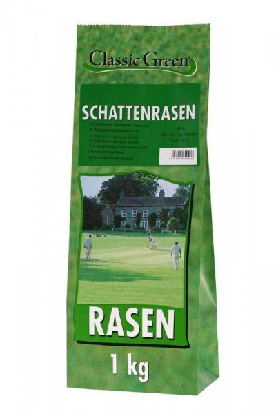 Classic Green Rasen Schattenrasen Plastikbeutel 1kg