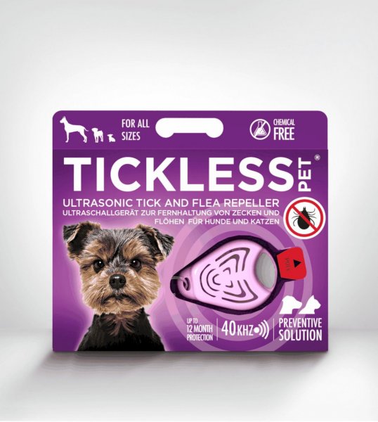 TickLess PET Ultraschallgerät gegen Zecken & Flöhe - Pink